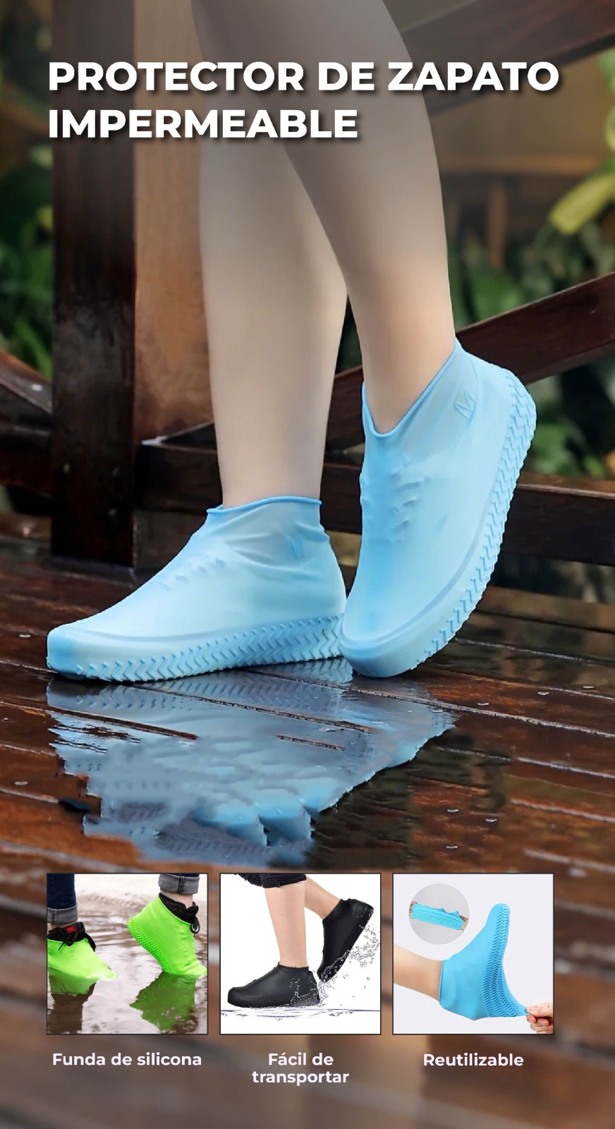 PROTECTOR DE ZAPATO CALZADO IMPERMEABLE