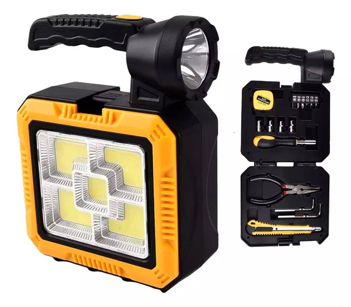 Lampara recargable con panel solar + herramientas - Image 2